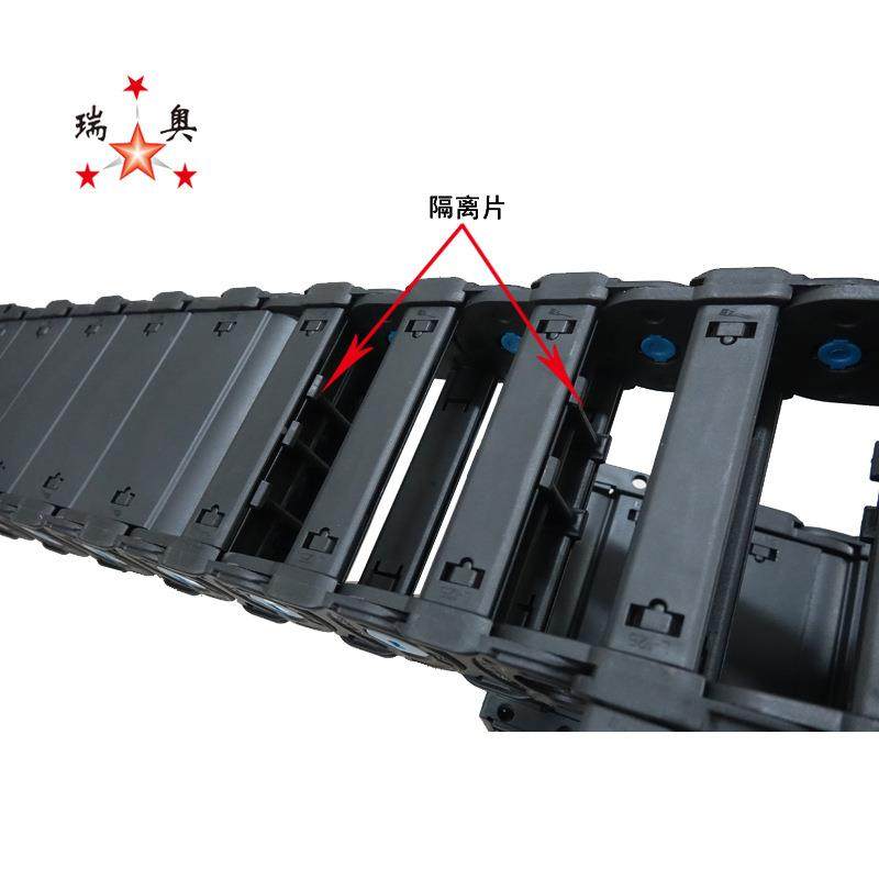 尼龙拖链TLX5K桥式工程机床拖链增强型耐坦链EIK防尘克油托链