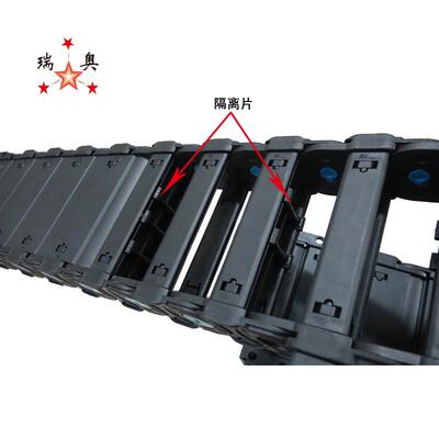 尼龙拖链TLX5K桥式工程机床拖链增强型耐坦链EIK防尘克油托链