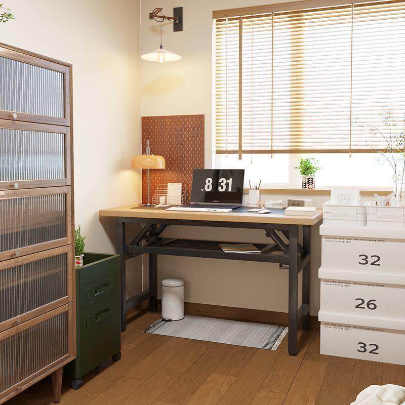 横梁加固台式折叠电脑桌桌书桌双简学约办公桌餐卧室习桌90748长