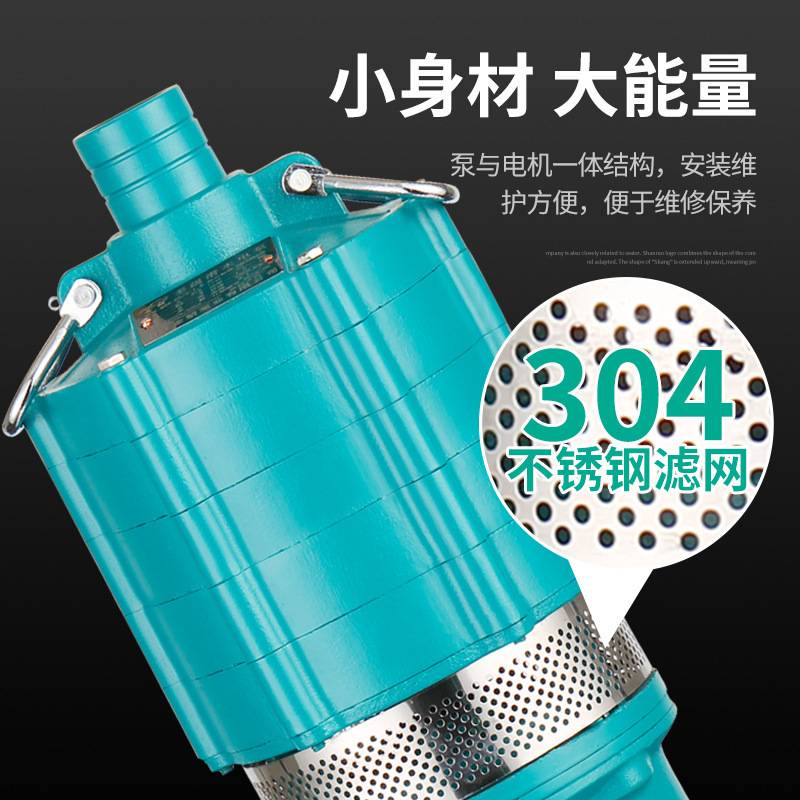 QD多级潜水泵高扬程油浸泵高压小老鼠家用1寸农田灌溉220V抽水机