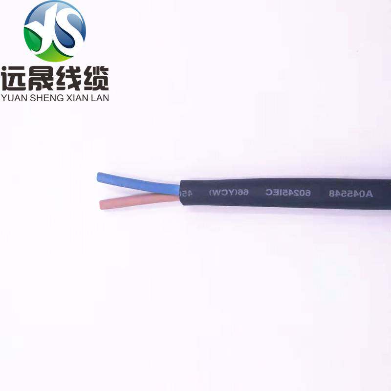 VDE认证电源线H07RN-F2*1.5橡胶绝缘护套线家用电器延长线连接线