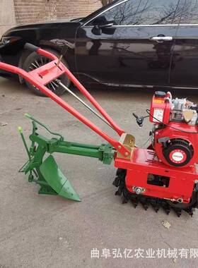 小微型RKR手推链轨田耕机园大马力柴油履带耕地东北开沟机扣瓣犁