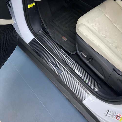 比碳亚迪秦EVDMI改装用L纤维迎宾踏板后护板843内门槛专条门坎条