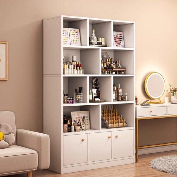 落地防尘柜子家用现代简约带柜门书架置物架客厅储物柜展示柜书柜,商业/办公家具,化妆品展柜,淘宝优惠券,粉丝福利购,淘宝优惠卷