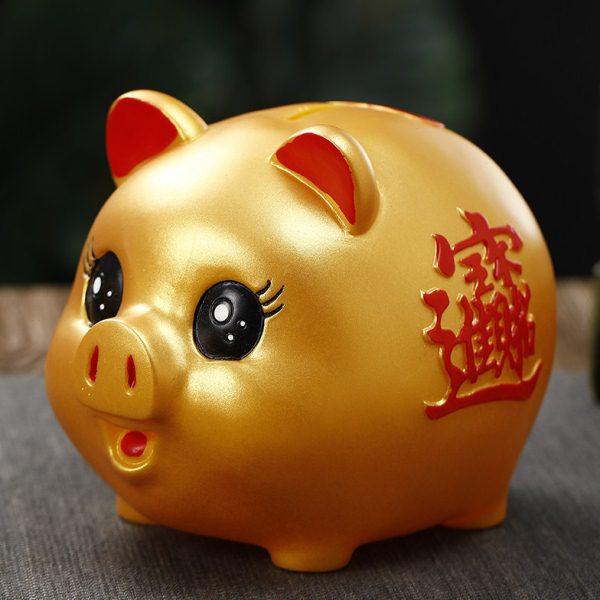 金猪存钱罐只进不出大容量搪胶金福猪储蓄罐可存取零钱罐摆件礼品,节庆用品/礼品,储蓄罐,淘宝优惠券,粉丝福利购,淘宝优惠卷