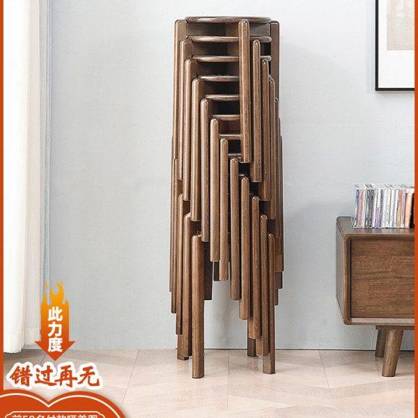 客厅餐桌凳木凳方凳家用板凳木质圆凳餐桌凳实木小凳子可叠放轻奢,住宅家具,矮凳,淘宝优惠券,粉丝福利购,淘宝优惠卷