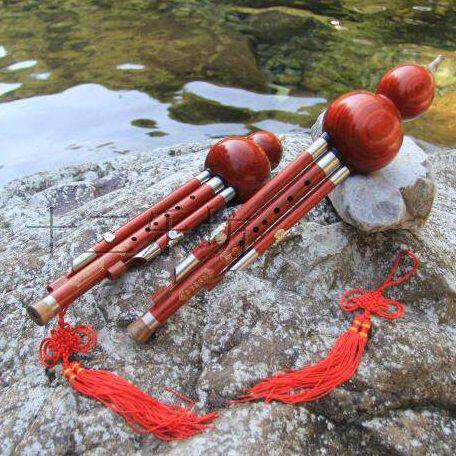 葫芦丝初学乐器专卖专业演奏型高档红木三音葫芦丝降b调c调 包邮