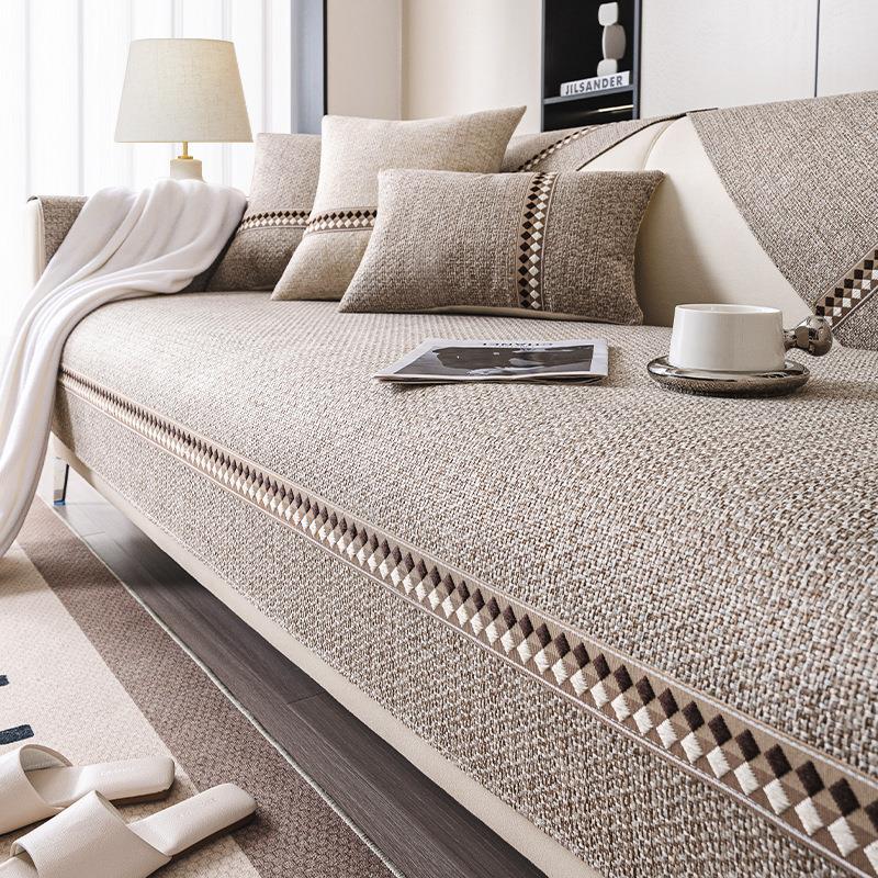 新款2025简约沙发垫四季通用高档防滑坐垫子沙发布套罩直排盖布巾