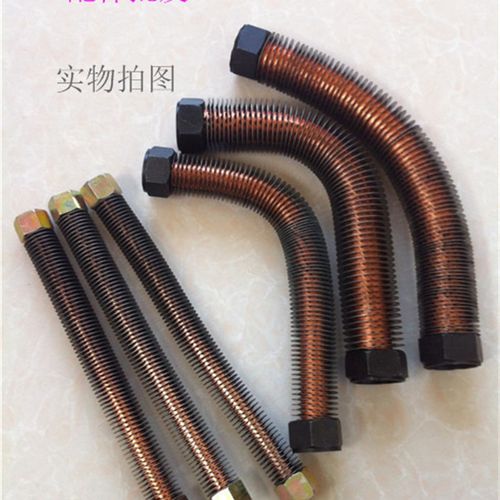 小型空压机配件静音直联式气泵弯头压力开关连接铝管过桥进气管