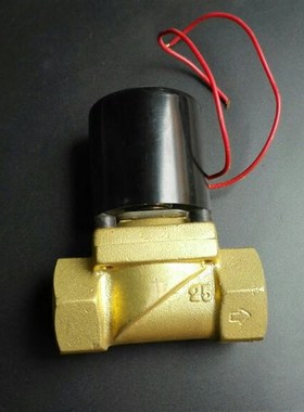 水液用电磁阀 杭州金灵电磁阀厂DF25 内牙一寸 220v 0.8mpa黄铜
