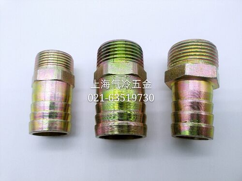 钢外丝宝塔直通 铁接头镀彩锌 1 2 3 4分6 8 10 12 13 14 16 19mm