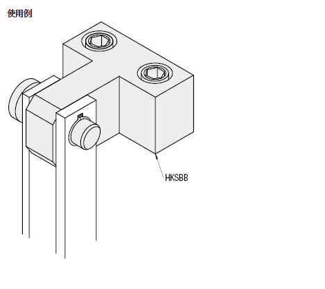 铰链座 侧面安装型 单耳环型HKSBB HKSBS  (H7螺纹型) HKSBBT