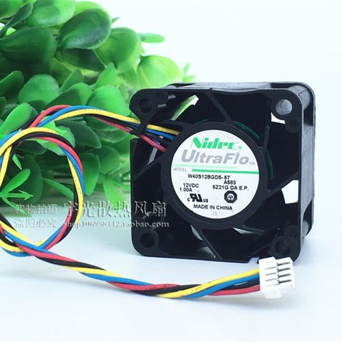 全新Nidec W40S12BGD5-57T29A412V 1.00A  4028 4cm暴力增压风扇