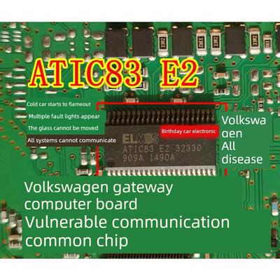 ATIC83 E2 32330 大众网关电脑板易损通讯通病故障芯片