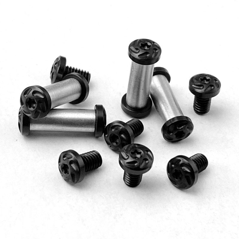 CNC刀柄不锈钢刀柄对锁扣螺丝钉 折叠刀主轴螺丝DIY刀具折刀配件