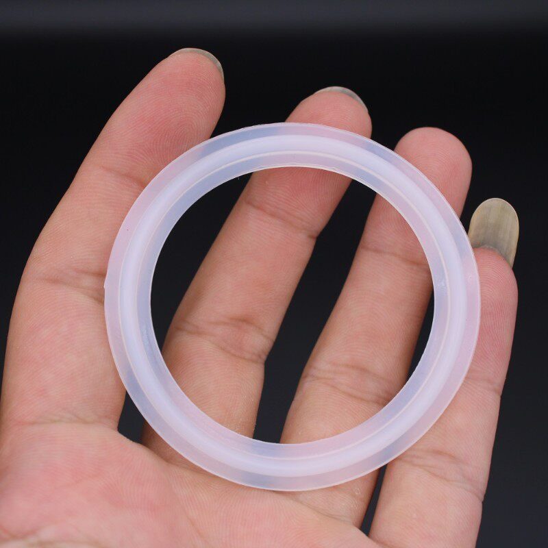 卫生级管接头食品密封圈 快装硅胶平垫片 TC卡箍盘橡凸起槽墊3851