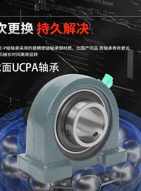 进口外球面轴承带座UCPA204立式座PA205 206 207 208 209 210 211