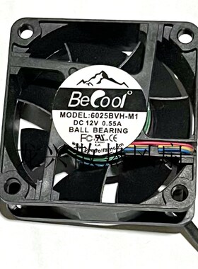 6025BVH-M1原装金钱豹6cm6025 12V 0.55 4线PWM温控 CPU散热风扇
