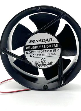 全新SENSDAR盛仕达 SD1751M2B DC24V 12V 1.50A 大风量变频器风扇