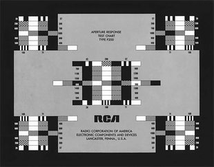 RCA-P-200解像度测试卡有效振幅响应不对称假设MTF指数分辨率检测