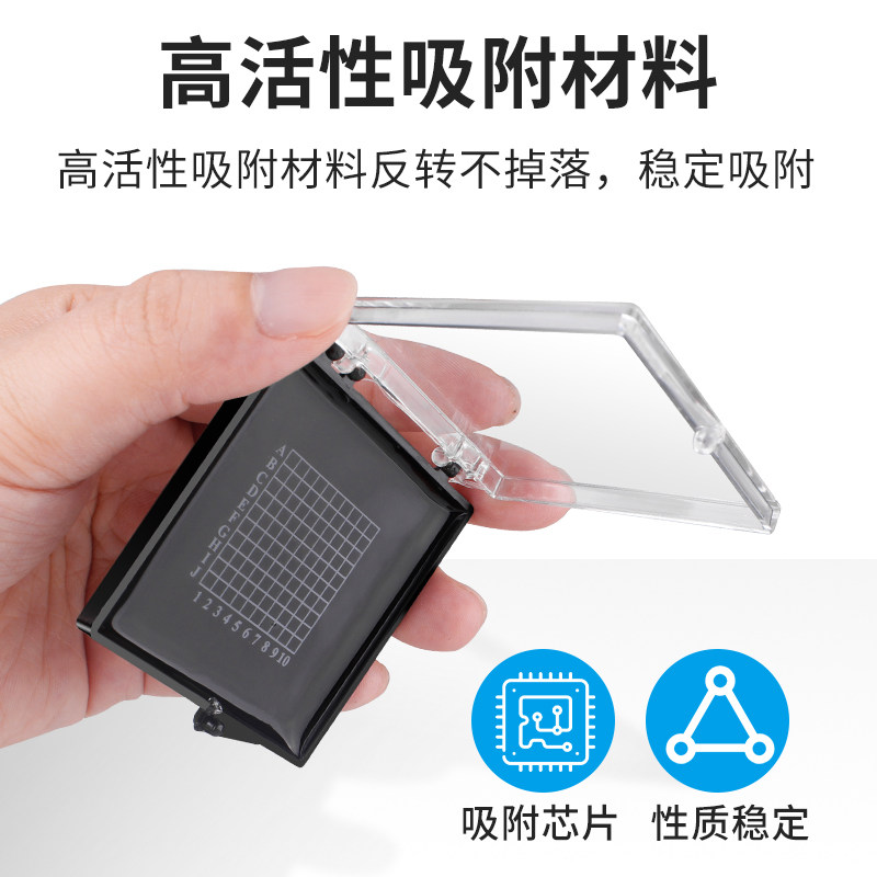 芯片自吸附盒元器件样品芯片存储防尘硅胶自粘不掉落透明收纳胶盒图片