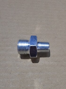 外丝M181.5组转Zg1/4外丝2分高压铁接头13变18镀白锌1802