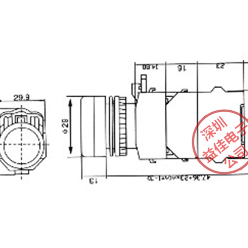 LA38-11D22MM 带灯不带锁自复位开关启动停止按钮24V220V