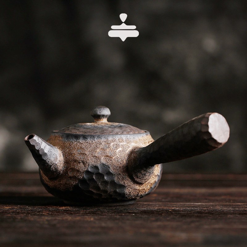 [侧把茶壶多选]粗陶中式手工复古禅意柴M烧陶瓷功夫茶具单壶茶器