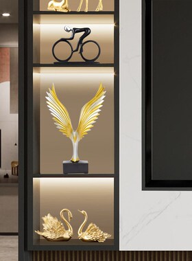 电视柜摆件轻奢高档客厅展示酒柜办公室玄关现代R鹿家居装饰工艺