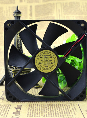 原装YaLn FAN 悦伦 12025 D12BH-12 DC12V 12CM 静音散热风扇风机