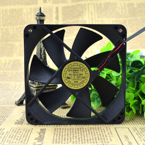 原装YaLn FAN 悦伦 12025 D12BH-12 DC12V 12CM 静音散热风扇风机