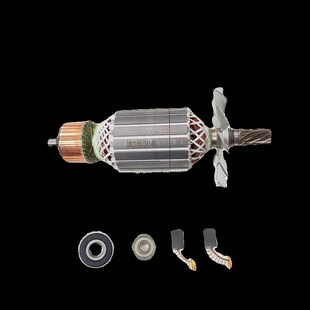 适配牧田2414B切割机转子7齿东城FF04-355钢材机2414NB型材机配件