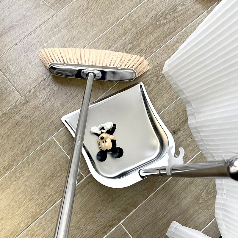 簸箕不锈钢家用扫把套装垃圾铲单个铁撮箕加厚垃圾斗扫地灰斗搓子