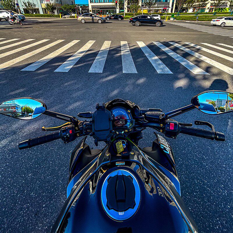 适用川崎Z900SE RS Z1000 Z650 Z400改装摩托车大视野全铝后视镜