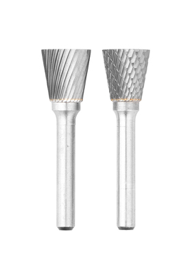 保联硬质合金旋转锉 打磨磨头 钨钢磨头 单槽 雕刻铣刀 N型倒锥形