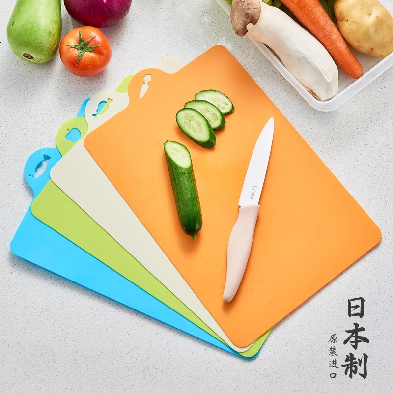 日本进口切水果砧板树脂软切菜板分类抗菌辅食案板超薄可弯曲塑料图片
