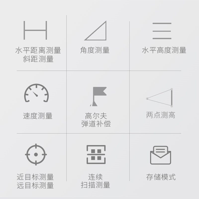 手持红外线激光测距仪望远镜电子尺户室外高尔夫高精度1000米测高