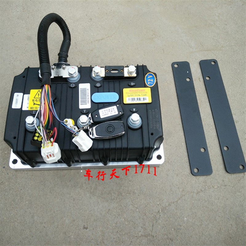 时风电动轿车汽车配件D101D102交流电机控制器72V7.5KW前驱英博尔