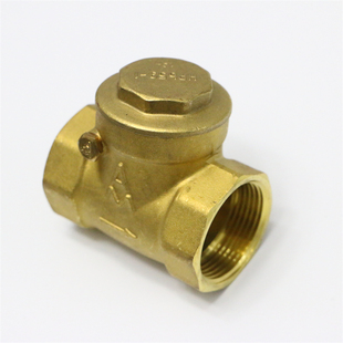 埃美柯止回阀429A黄铜加厚卧式 自来水逆止阀水泵单流板家用单向阀