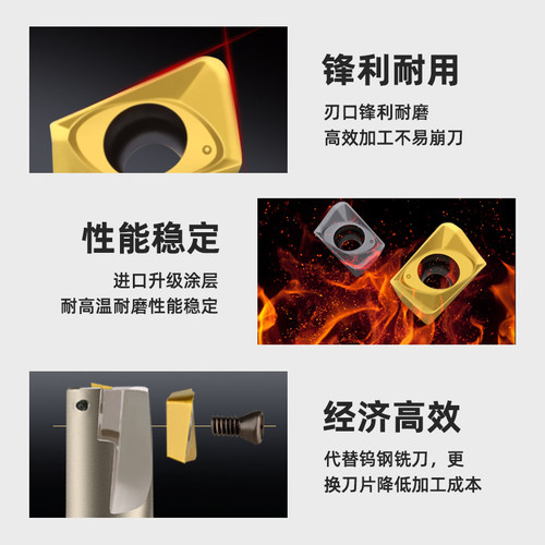 JDMT070204R数控刀片070208R铣刀片ESE小径铣刀杆0702刀杆ASM07R