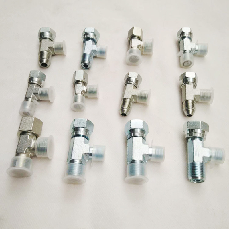 挖掘机测压三通接头先导泵测试压力表分配阀行走液压表卡特快接头