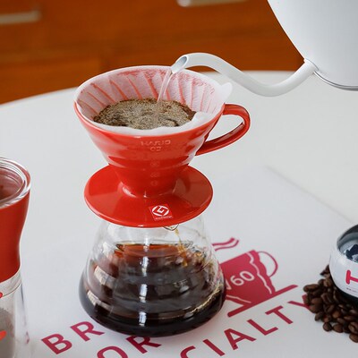HARIO日本玻璃手冲咖啡壶 云朵分享壶v60滤杯滴滤壶套装家用