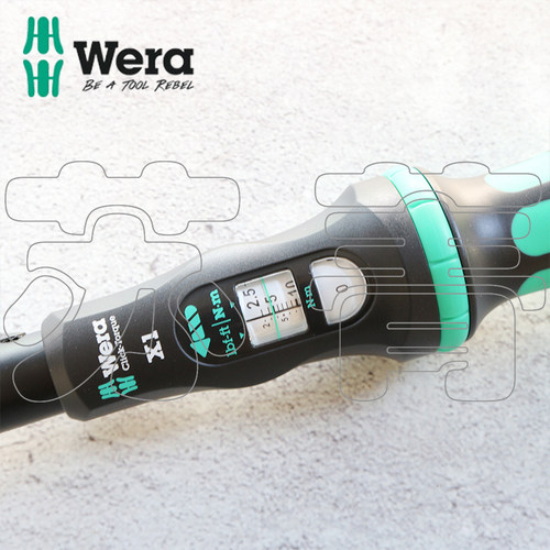 德国Wera维拉Click-Torque X1/X2/X3/X4插换式可调扭力扭矩扳手