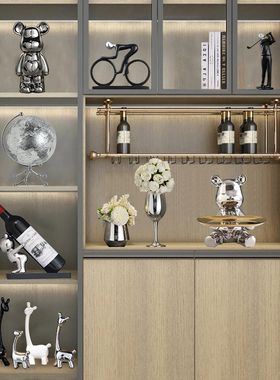 酒柜摆件轻奢高档客厅电视柜家居装饰品乔迁新居P开业2024新款礼