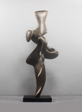 雕塑摆饰艺术品抽象家p居饰品酒店玄关摆放轻奢现代样板房客厅饰