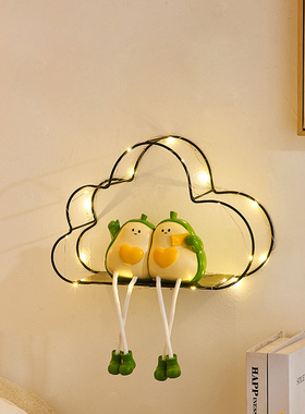 创意吊脚娃娃儿童房墙面装t饰品客厅卧室电视背景墙上遮挡遮丑壁