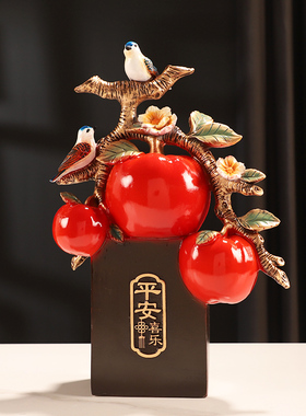 新中式创意平安i喜乐办公室客厅酒柜书房装饰品摆件家居饰品茶室