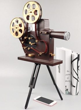 复古80年代老式支架放映机模型摄影视拍照创意道具怀旧装饰品摆件