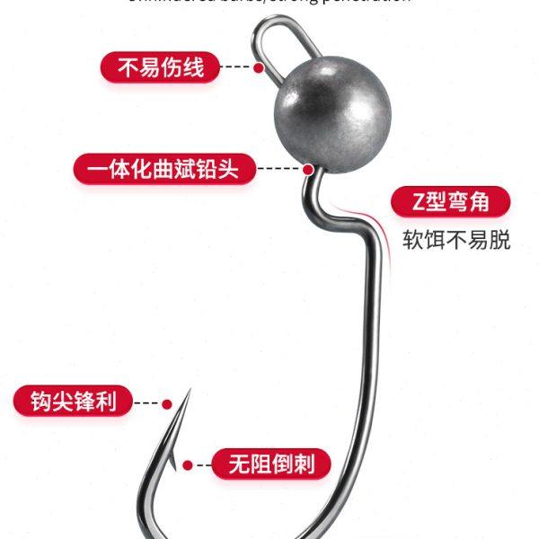 加强版双血槽曲柄铅头钩路亚微物 T尾软饵50枚装防挂底鲈鳜鱼翘嘴,户外/登山/野营/旅行用品,鱼钩,淘宝优惠券,粉丝福利购,淘宝优惠卷