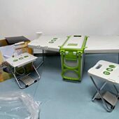 多功能折叠户外家用便携保温箱滑翔翼冰桶保温箱海钓箱桌子18.6L